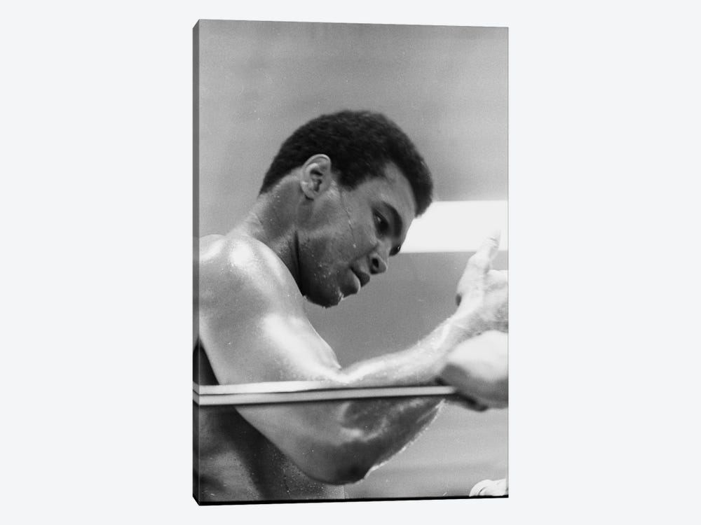 Side View Of Muhammad Ali In The Corner II by Muhammad Ali Enterprises 1-piece Canvas Art Print
