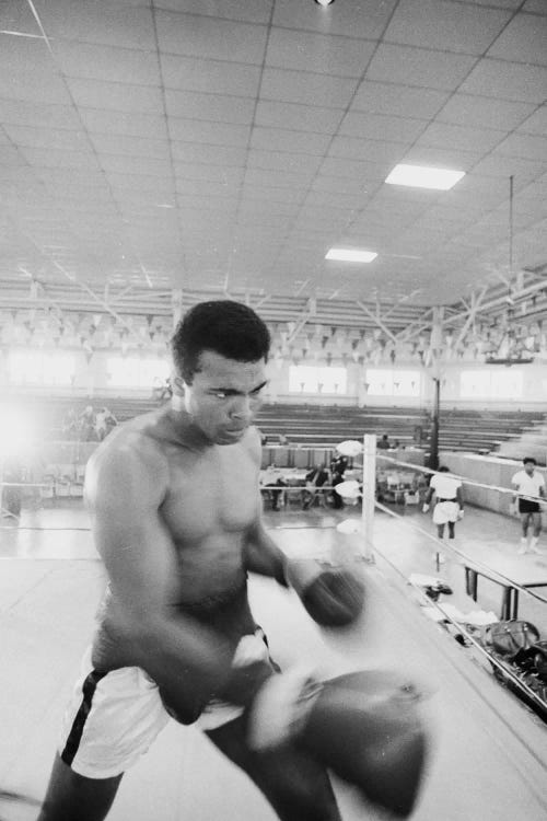 Blurred Motion View Of Muhammad Ali Sparring