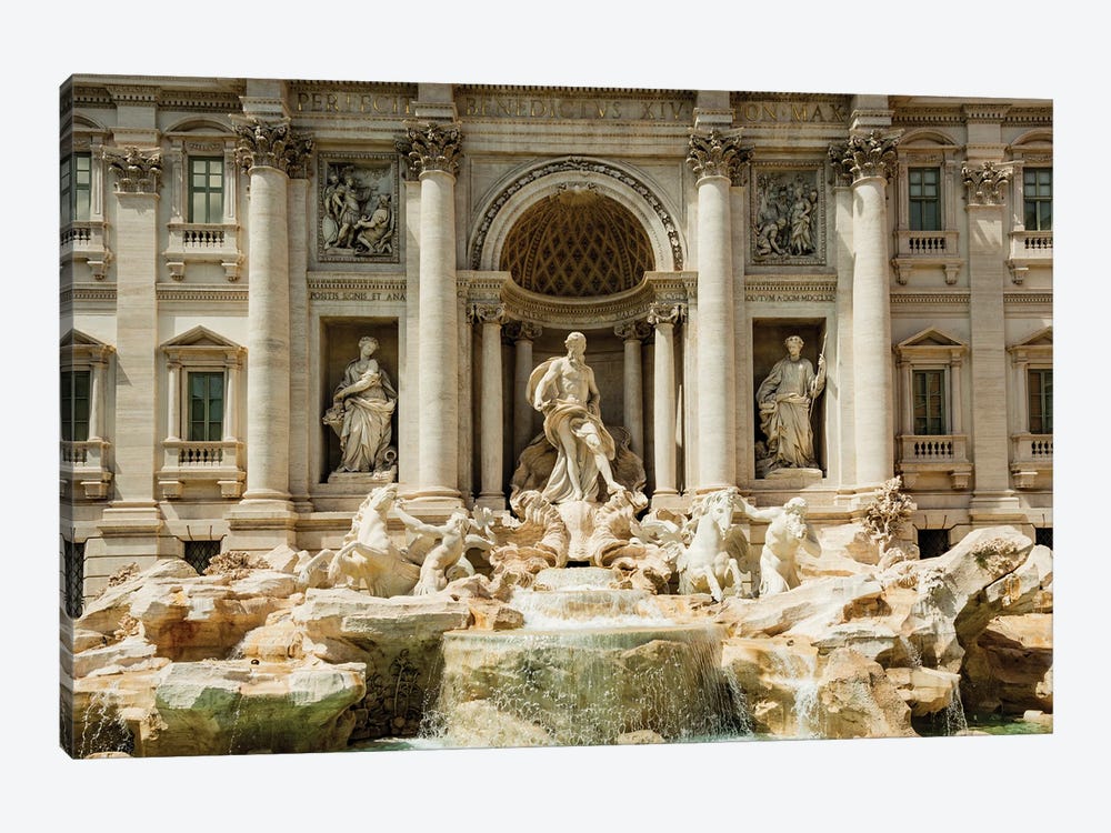 Italy, Rome. The Trevi Fountain, designed by Nicola Salvi. by Alison Jones 1-piece Canvas Art Print