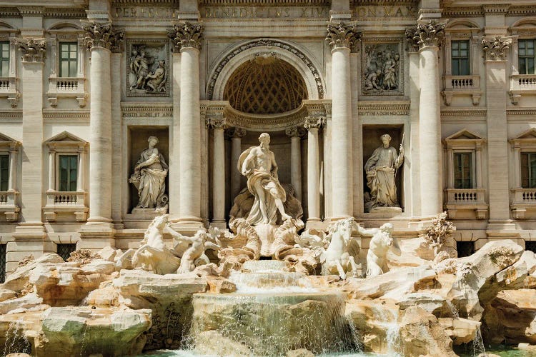 Italy, Rome. The Trevi Fountain, designed by Nicola Salvi.