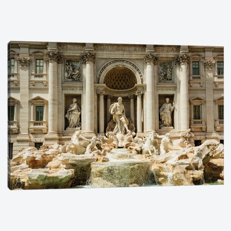 Italy, Rome. The Trevi Fountain, designed by Nicola Salvi. Canvas Print #ALJ6} by Alison Jones Canvas Print