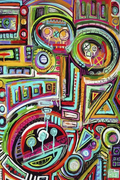 Chaotic Compositions: Peeling Rubix Cube Stickers by Alloyius McIlwaine