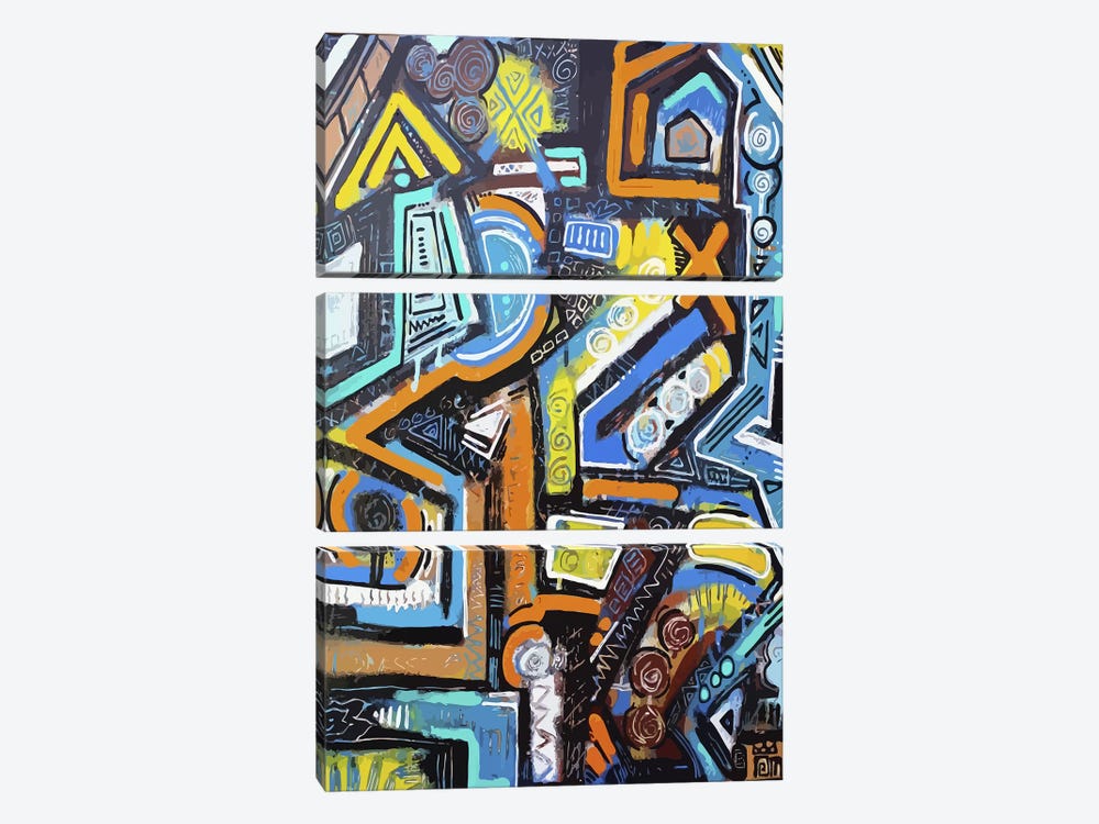 Broken Vessel by Alloyius McIlwaine 3-piece Canvas Wall Art
