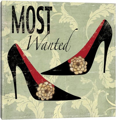 Most Wanted Canvas Art Print - Fashion Typography