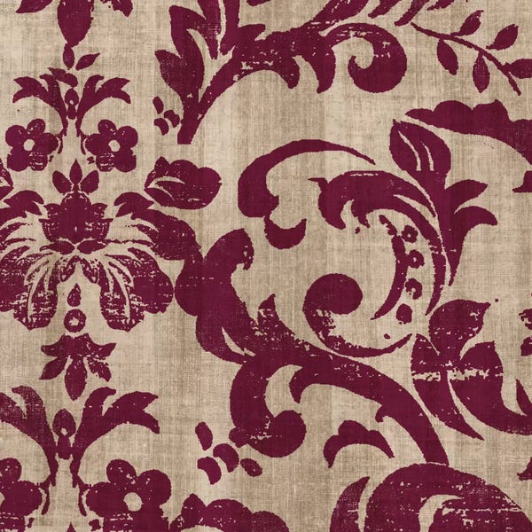Damask: Aubergine I by Allison Pearce