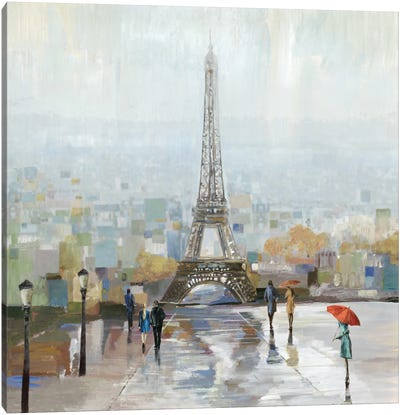 Paris Canvas Art Print - Famous Buildings & Towers
