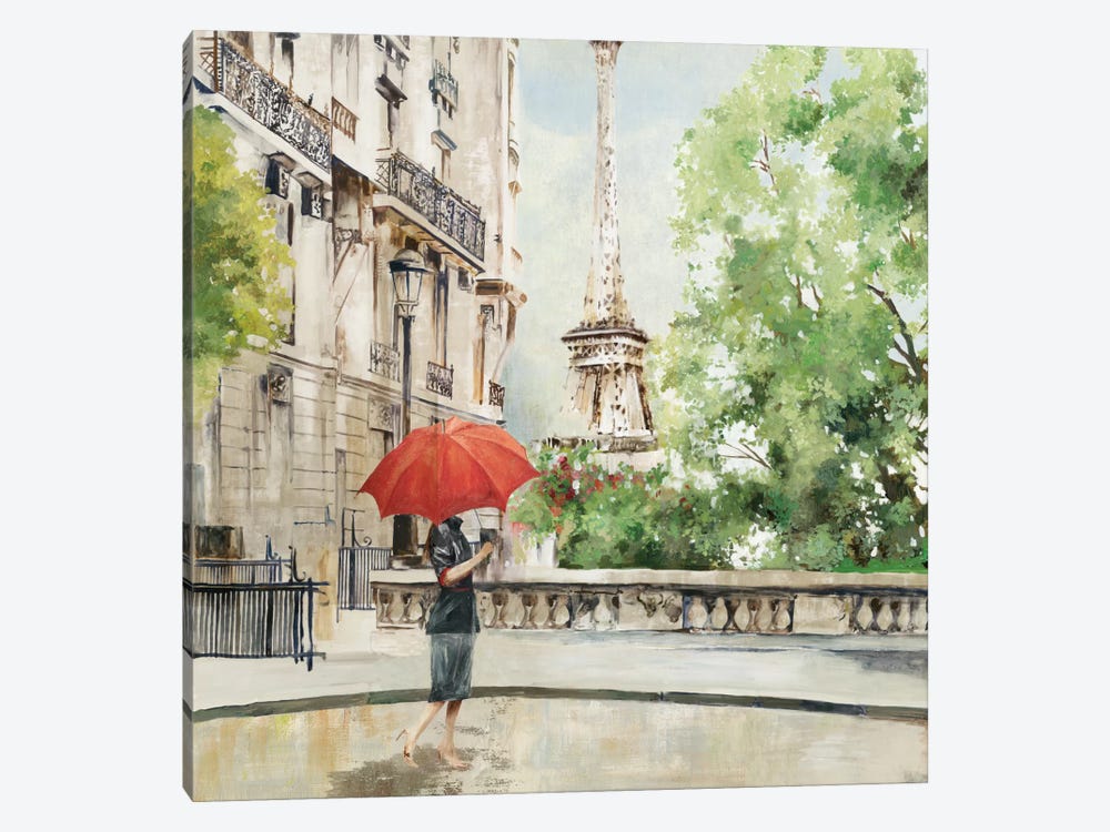 Paris Walk by Allison Pearce 1-piece Canvas Art Print