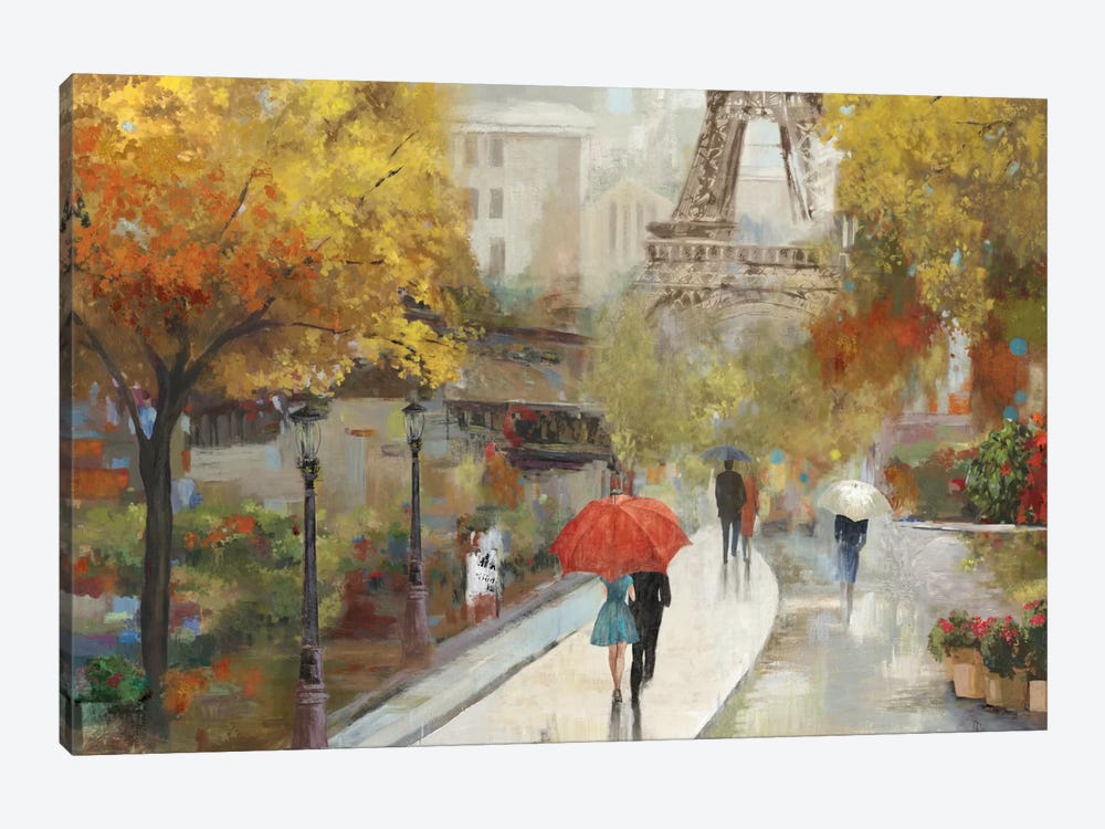 Parisian Avenue by Allison Pearce 1-piece Canvas Wall Art