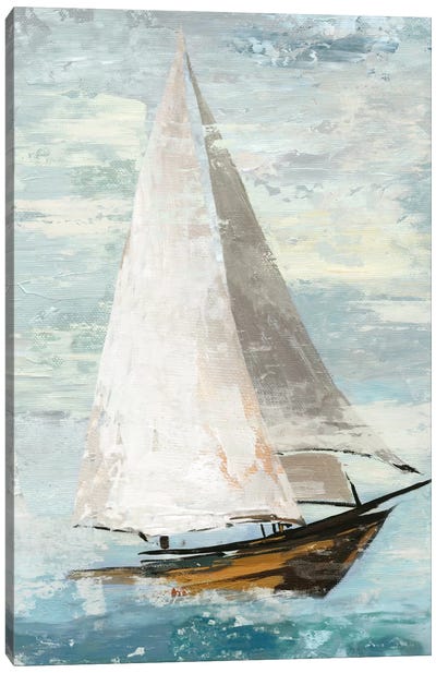 Quiet Boats II Canvas Art Print - Nautical Décor