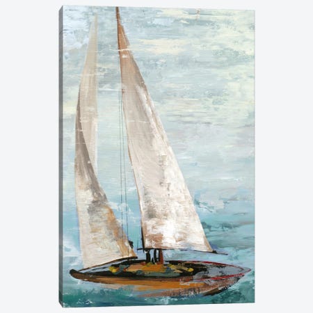 Quiet Boats III Canvas Print #ALP160} by Allison Pearce Art Print
