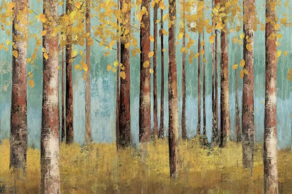 Autumn: Teal Birch by Allison Pearce
