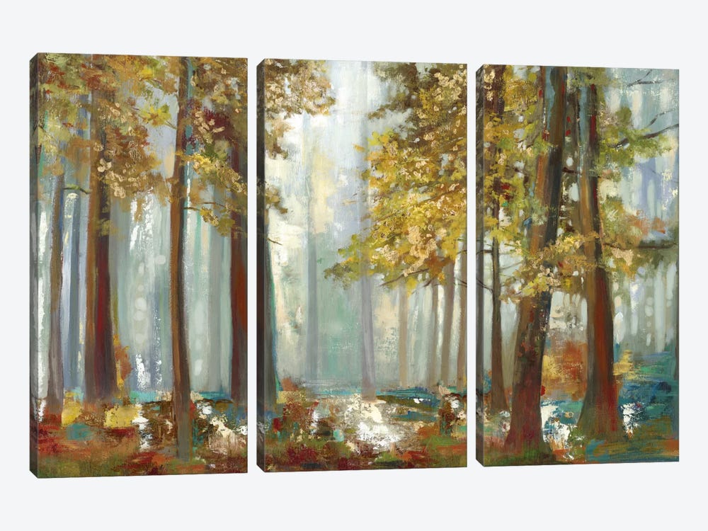 Upon The Leaves by Allison Pearce 3-piece Canvas Art Print