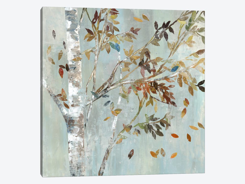 Birch With Leaves I by Allison Pearce 1-piece Canvas Artwork