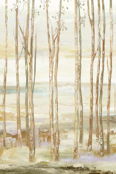 Gold & White: White On White Trees by Allison Pearce