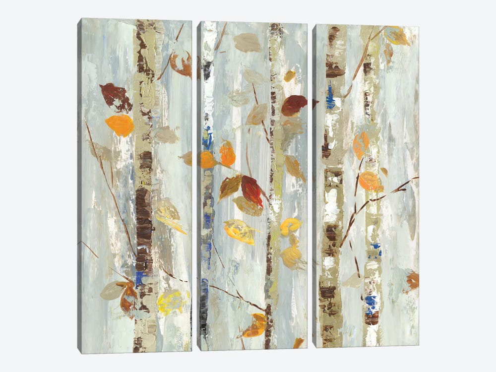 Autumn Petals by Allison Pearce 3-piece Canvas Print