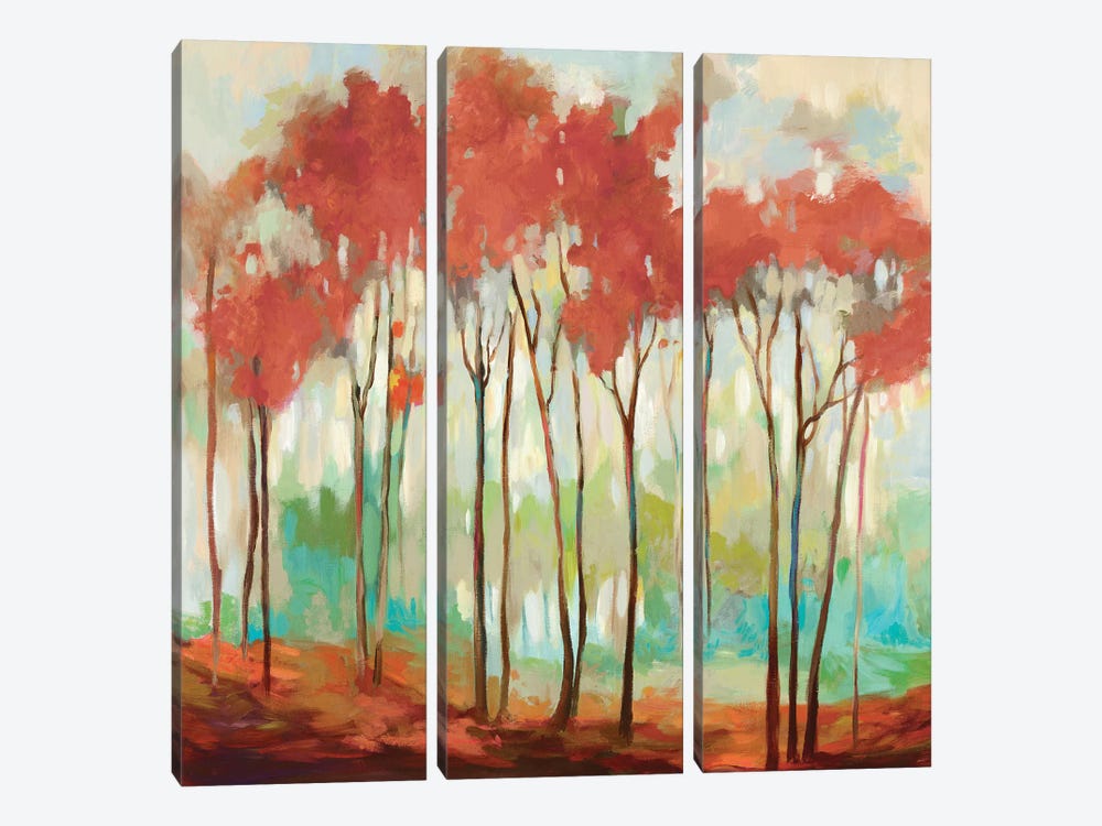 Beyond The Treetop by Allison Pearce 3-piece Canvas Art