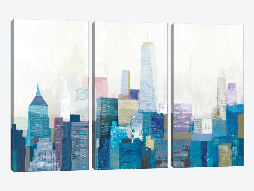City Life II by Allison Pearce 3-piece Canvas Wall Art