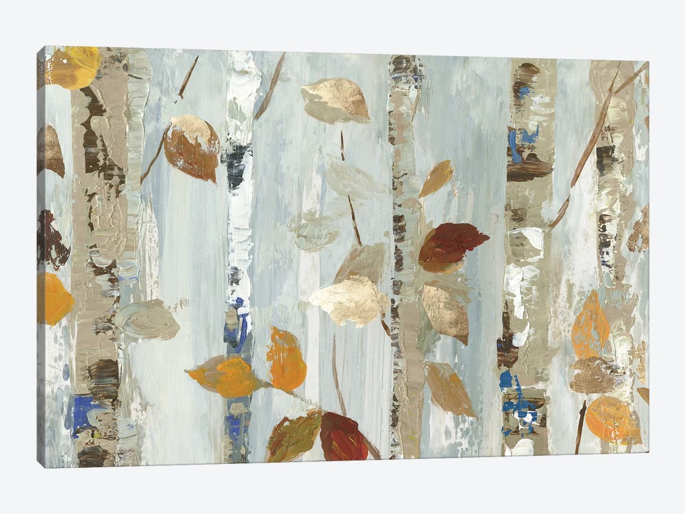 Leaves On Birch by Allison Pearce 1-piece Canvas Art Print