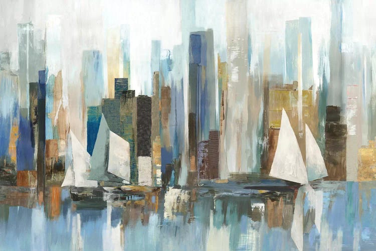 Boats By The Shoreline by Allison Pearce wall art