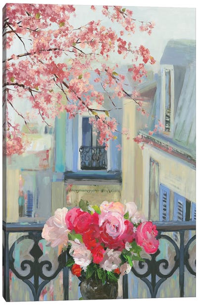 Paris In The Spring II Canvas Art Print - Allison Pearce