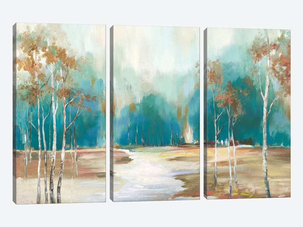 Pathway To The Forest by Allison Pearce 3-piece Canvas Art Print