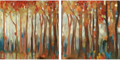 Marble Forest Diptych by Allison Pearce wall art