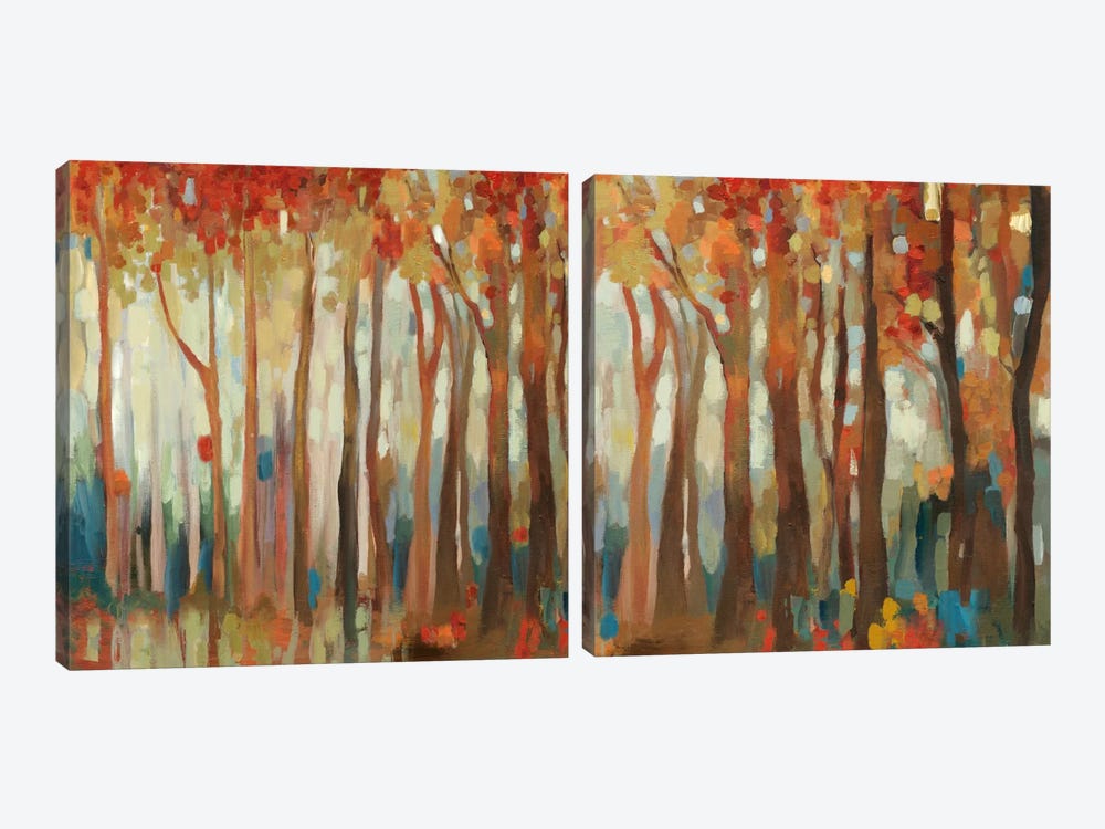 Marble Forest Diptych by Allison Pearce 2-piece Canvas Artwork