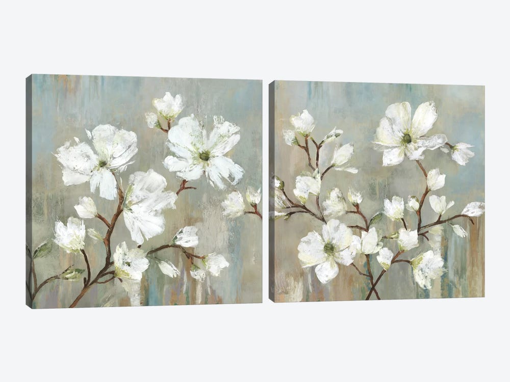 Sweetbay Magnolia Diptych by Allison Pearce 2-piece Canvas Print
