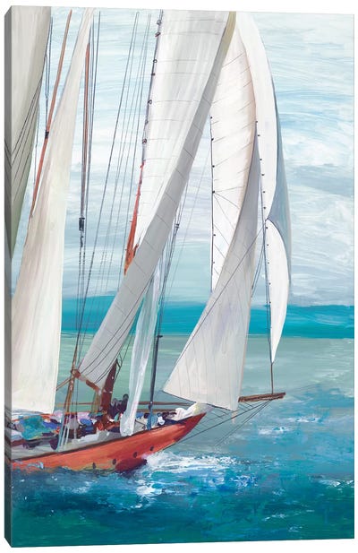 Single Sail I Canvas Art Print - Allison Pearce