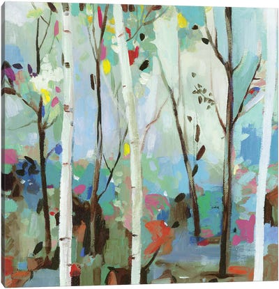 Birchwood Forest  Canvas Art Print - Birch Tree Art