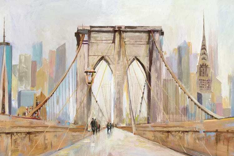 Brooklyn Bridge Walkway by Allison Pearce wall art