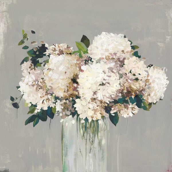 Floral Close-Ups: White Hydrangea  by Allison Pearce