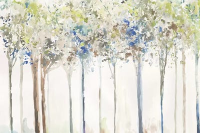 Indigo Ink Trees  by Allison Pearce art print