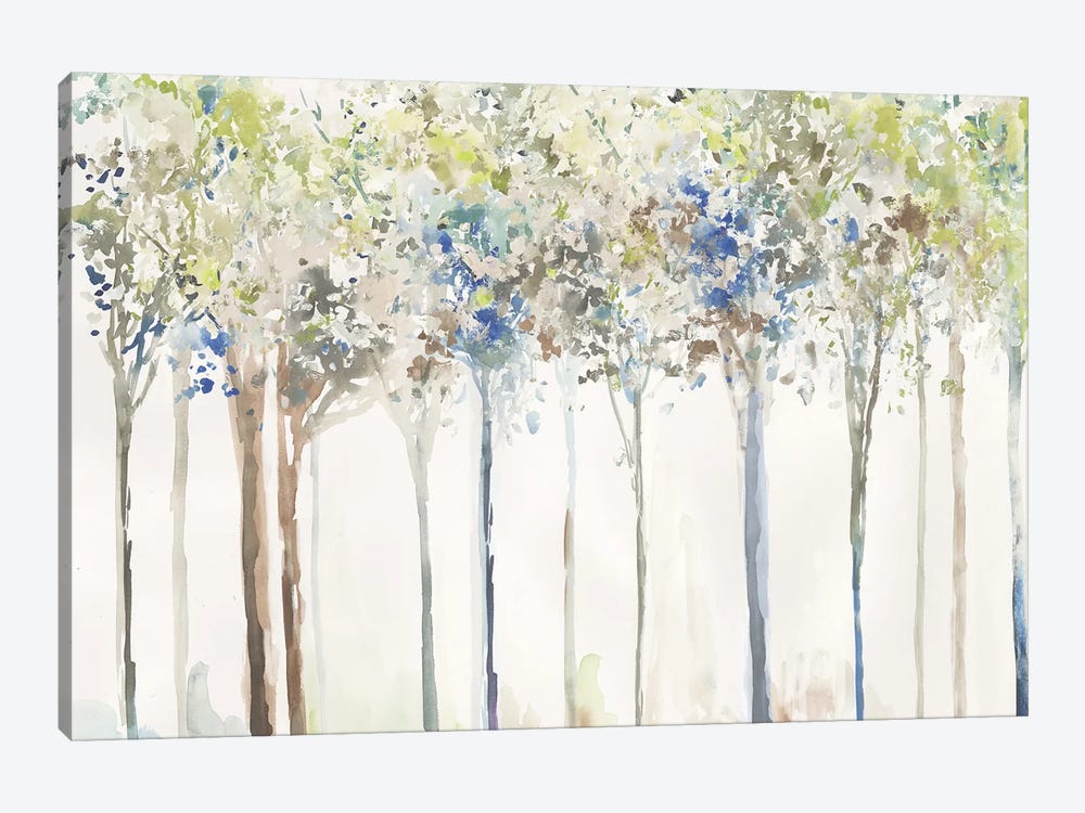 Indigo Ink Trees  by Allison Pearce 1-piece Canvas Print