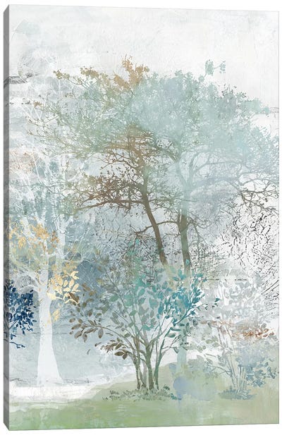 Silent Mystery II Canvas Art Print - 3-Piece Tree Art