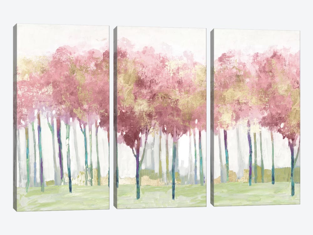 Blush Visions by Allison Pearce 3-piece Canvas Wall Art