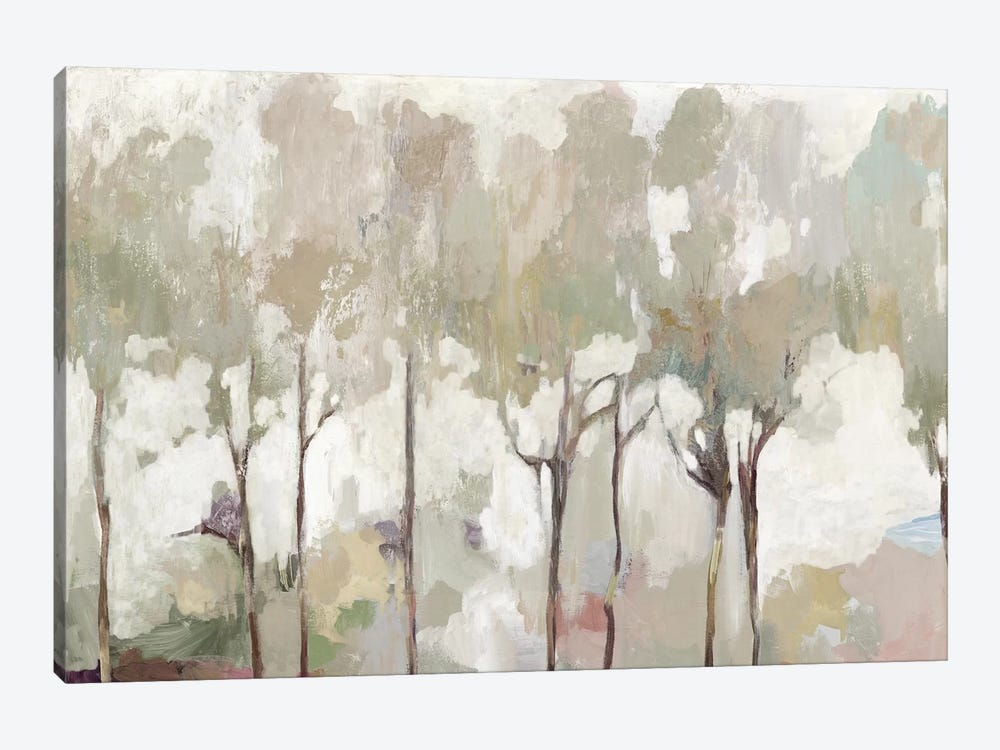 Soft Pastel Forest by Allison Pearce 1-piece Canvas Artwork
