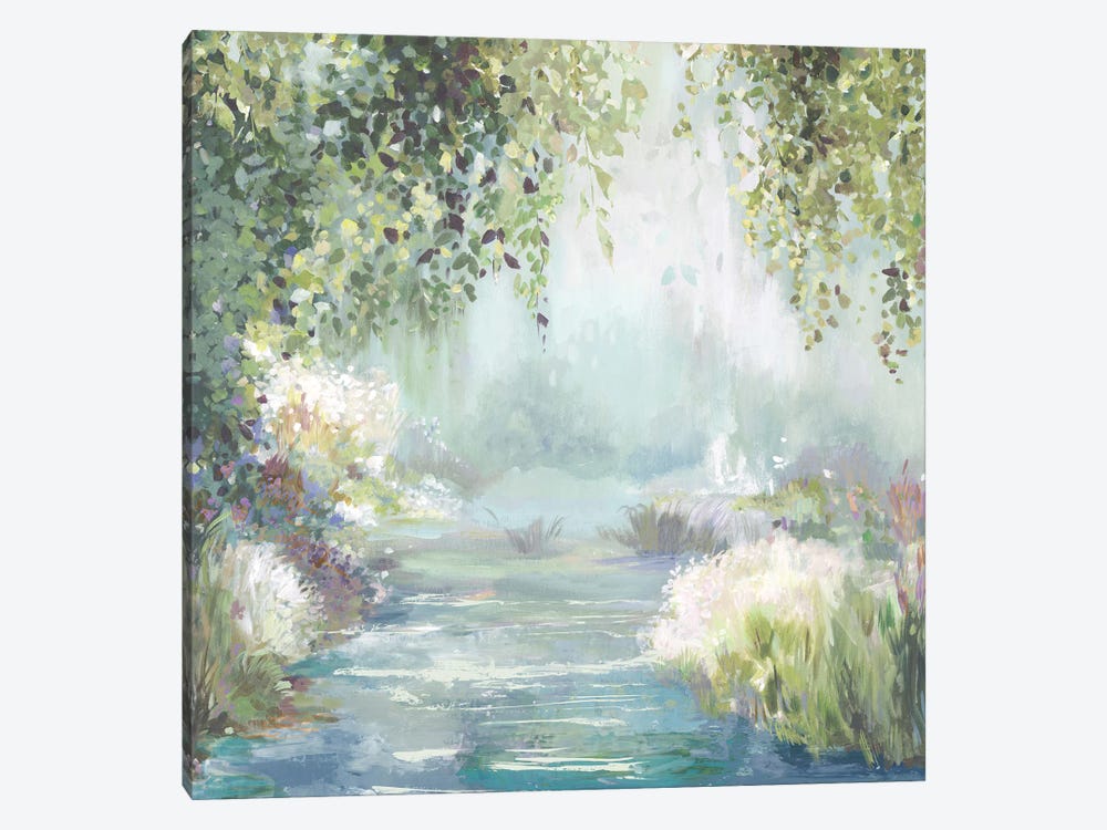 Sunny Forest Path by Allison Pearce 1-piece Canvas Art