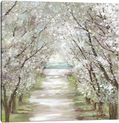 Blossom Pathway Canvas Art Print - Modern Farmhouse Décor