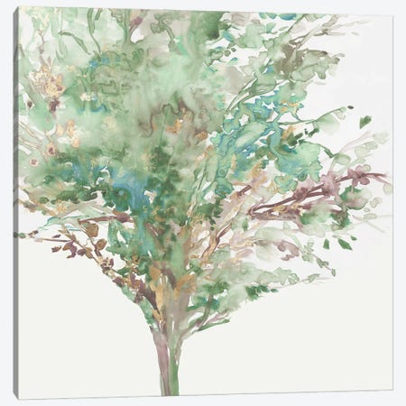 Tree Teal III Canvas Print #ALP437} by Allison Pearce Canvas Wall Art