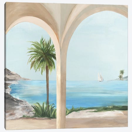 Arches With The View Canvas Print #ALP438} by Allison Pearce Art Print