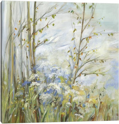 Sunny Breeze Landscape Canvas Art Print - Dandelion Art