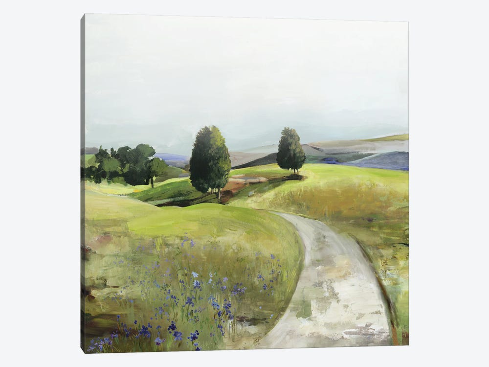 Green Pastoral Landscape by Allison Pearce 1-piece Canvas Artwork