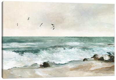 Graceful Sea Canvas Art Print - Coastal & Ocean Abstract Art
