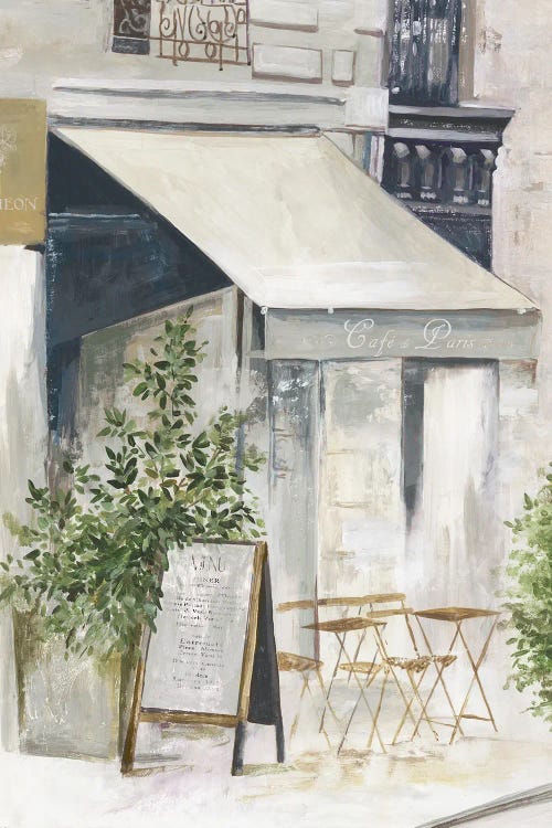 Paris Cafe I by Allison Pearce canvas print