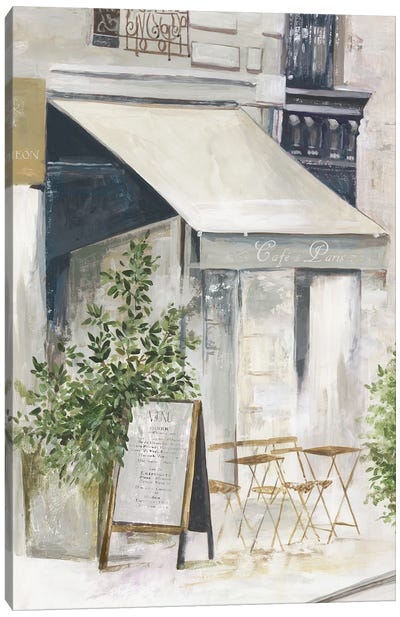 Paris Cafe I Canvas Art Print - Cafe Art