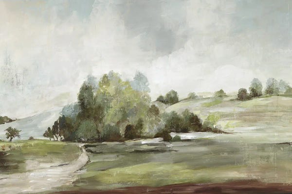 Floral & Botanical: Green Country Road by Allison Pearce