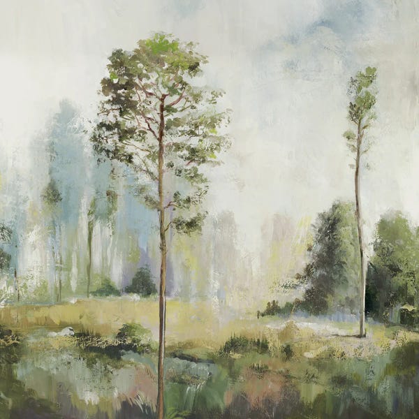 Lakehouse Décor: Tall Green Trees I by Allison Pearce