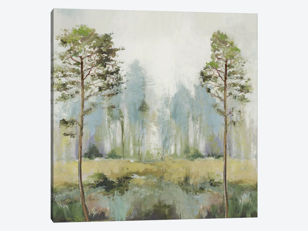 Tall Green Trees II by Allison Pearce 1-piece Canvas Wall Art