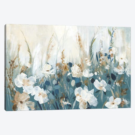 Blue Poppy Field Canvas Print #ALP480} by Allison Pearce Canvas Art
